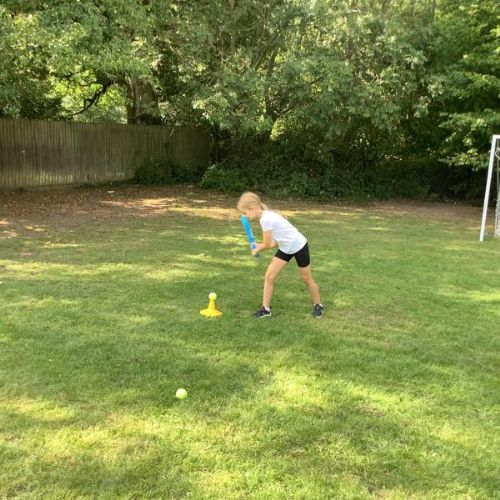 Learning to bat in PE!